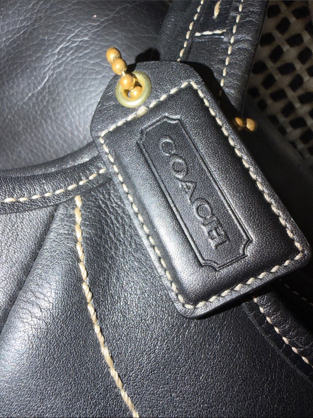 Coach Y2K ERGO LEGACY Black Leather Tote - Picture 11 of 15